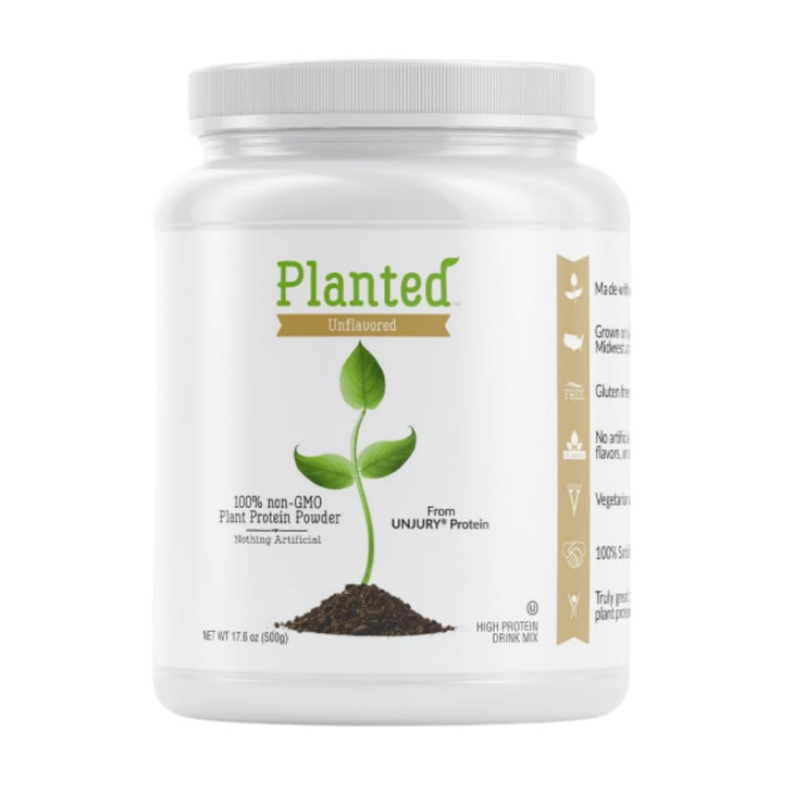 Unjury Planted Vegan Protein Powder - 20g Unflavored Pea Protein Powder
