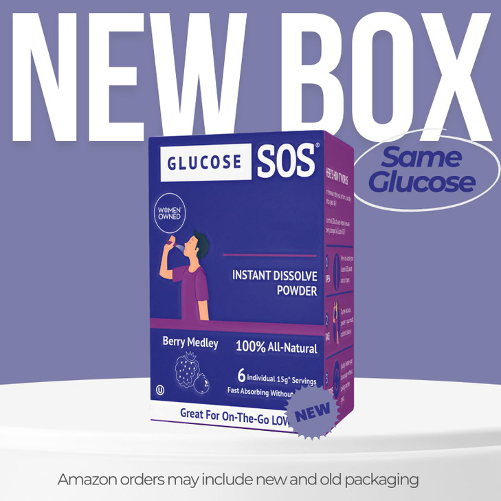 Glucose SOS Glucose Berry Medley Glucose Powder, Natural Dextrose Packets