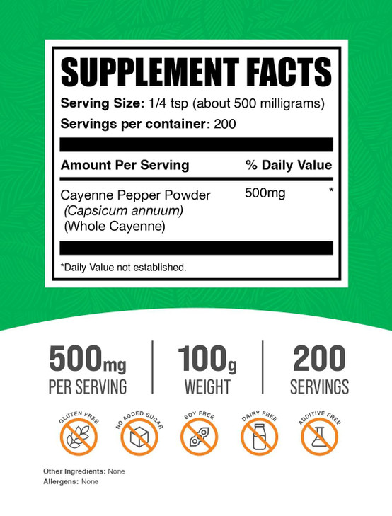 BulkSupplements.com Cayenne Pepper 40000 HU Powder