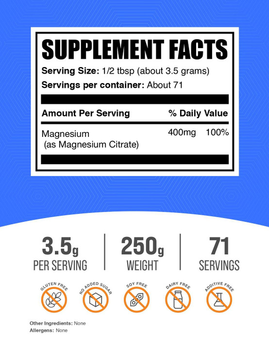 BulkSupplements.com Magnesium Citrate Powder