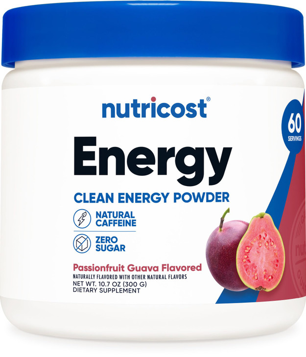 Nutricost Energy Drink Powder (Passionfruit Guava) (60 SERV)