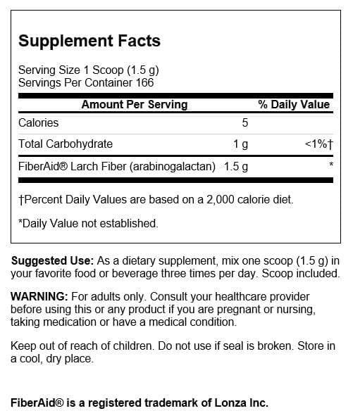 Swanson FiberAid - Larch Tree Arabinogalactan (AG) Powder