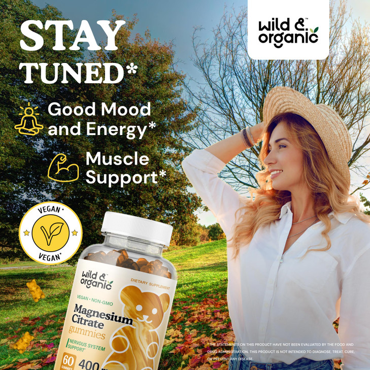 Wild & Organic Magnesium Citrate Gummies 400 mg