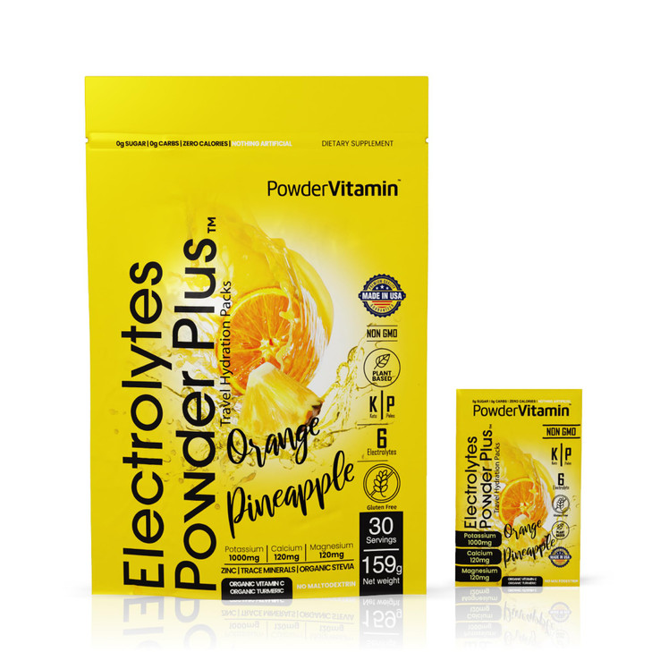 PowderVitamin Electrolytes Powder Plus, Keto, Orange Pineapple, Sugar Free