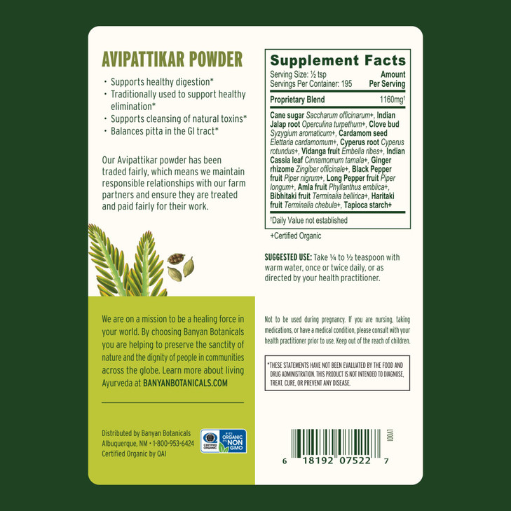 Banyan Botanicals Avipattikar Powder