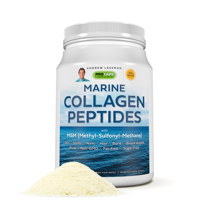 ANDREW LESSMAN Marine Collagen Peptides Powder and MSM 30 Servings