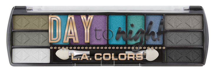 L.A. COLORS Day to Night 12 Color Eyeshadow, After Dark CES432