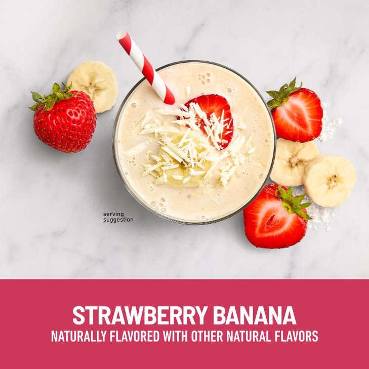 SlimFast High Protein Smoothie Mix Plus Fruit Powder, High Protein Meal