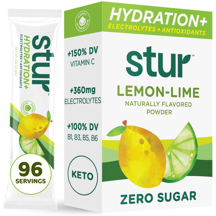Stur Electrolytes Powder Hydration Packets - Lemon Lime