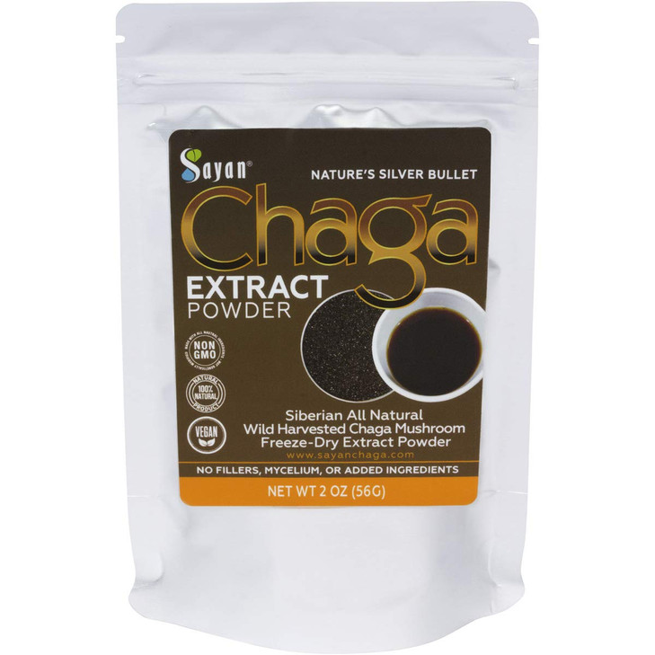 Sayan Chaga Mushroom Extract Powder, 2oz (Package May Vary)