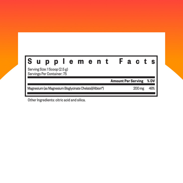Seeking Health Magnesium Glycinate Powder, 200 mg per Serving, Bioavailable
