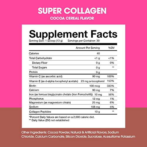 Obvi Multi-Collagen Super Protein Powder (Chocolate Cereal, 14 Oz)