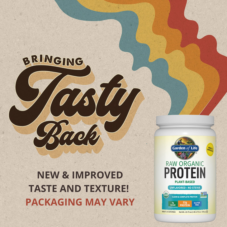 Garden of Life Organic Vegan Protein Powder, Plant Based & BCAAs, Organic
