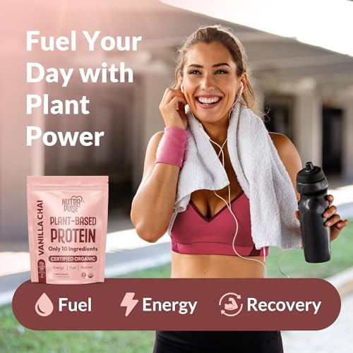 NUTRAPULSE Banana Cinnamon Vegan Protein Powder - 20g Plant-Based Protein