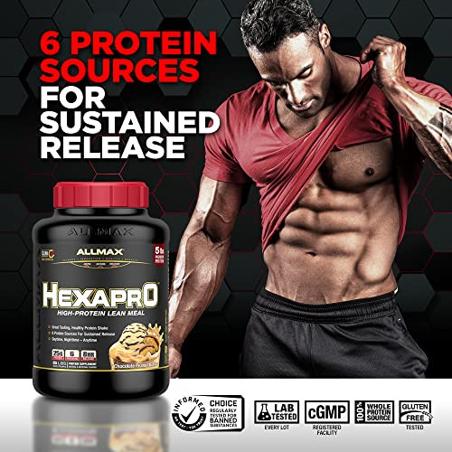 ALLMAX HEXAPRO, French Vanilla - 2 lb - 25 Grams of Protein Per Serving
