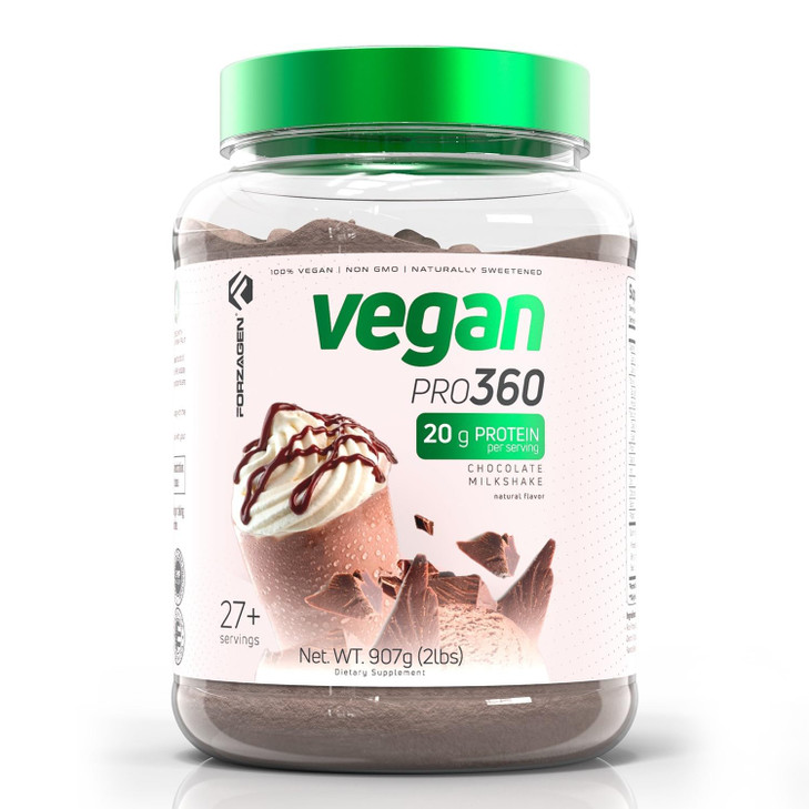 Forzagen Vegan Protein 360 2 Lbs 27 Servings, Plant Based Protein Extracted