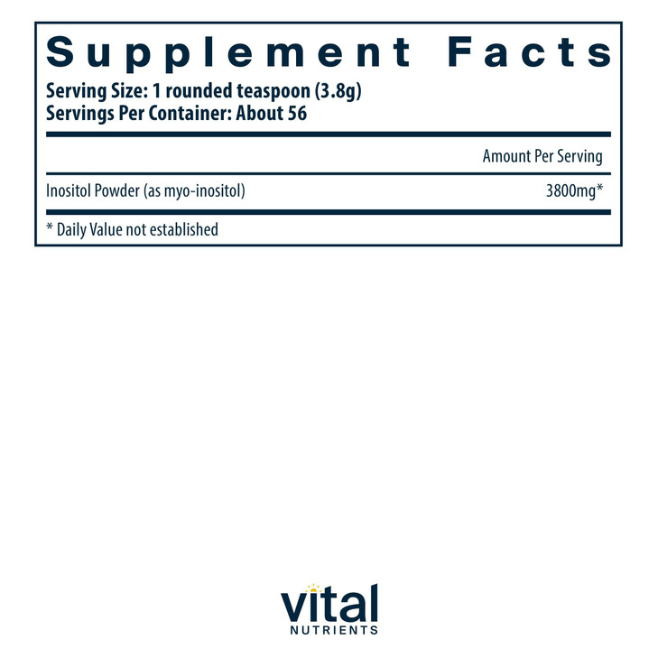 Vital Nutrients Inositol Powder - Myo Inositol Supplement