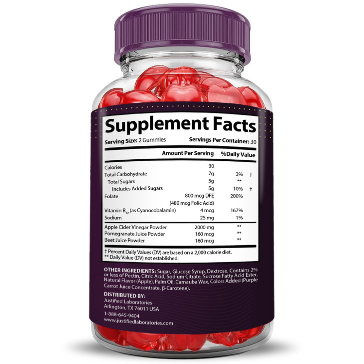 Justified Laboratories Proton Protein Keto ACV Gummies Extreme 2000MG Proton