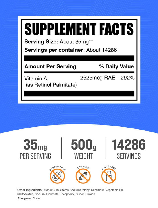 BulkSupplements.com Vitamin A Palmitate Powder