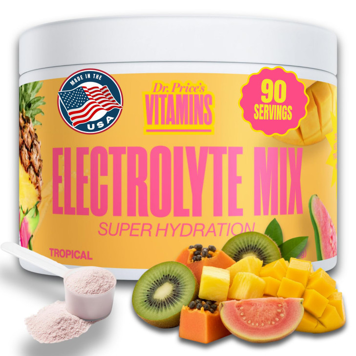 Dr. Prices Electrolytes Powder Bulk - Tropical, 90 Servings