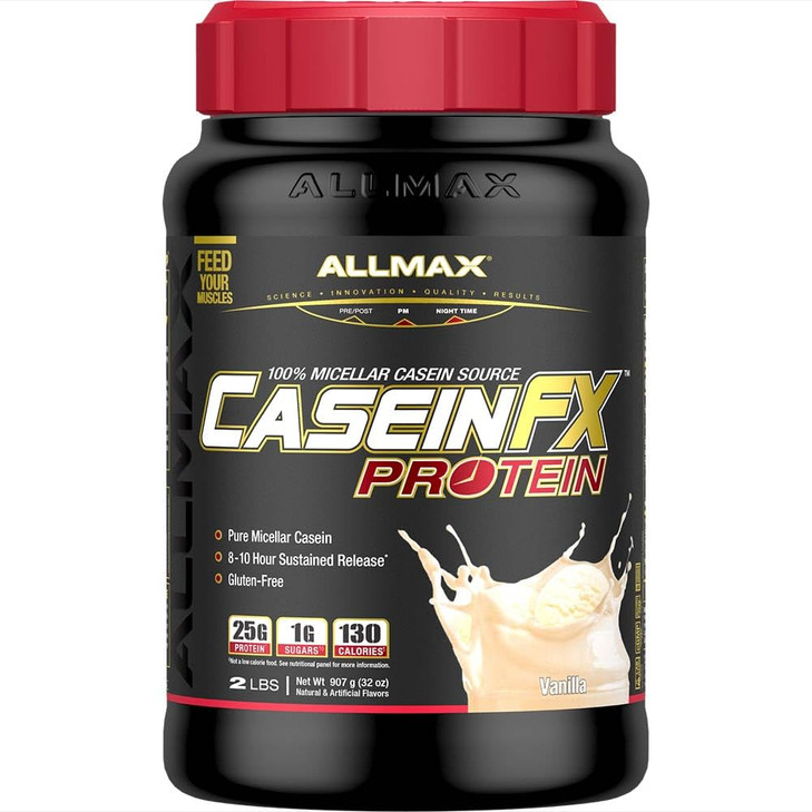 ALLMAX Casein-FX Protein, Vanilla - 2 lb