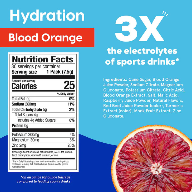 Hydrant - Hydration Powder, Blood Orange Flavor, 30