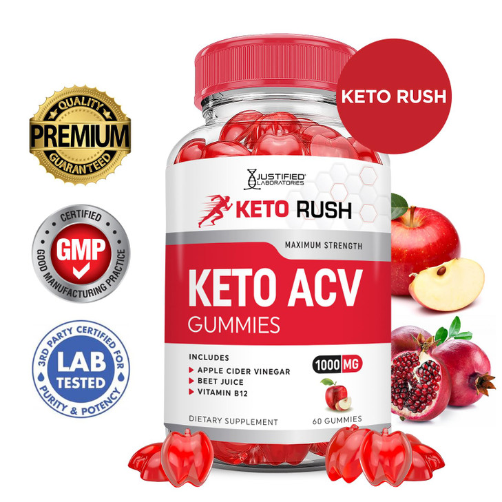 Justified Laboratories (2 Pack Keto Rush Keto ACV Gummies Advanced Formula