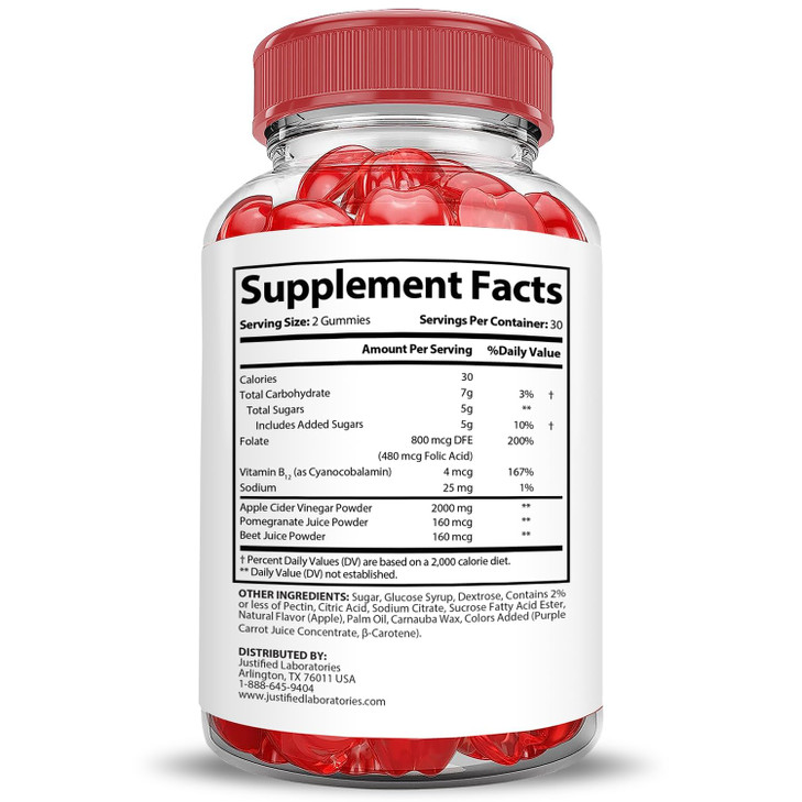 Justified Laboratories Trim Tummy Keto ACV Gummies Extreme 2000MG Trim Tummy
