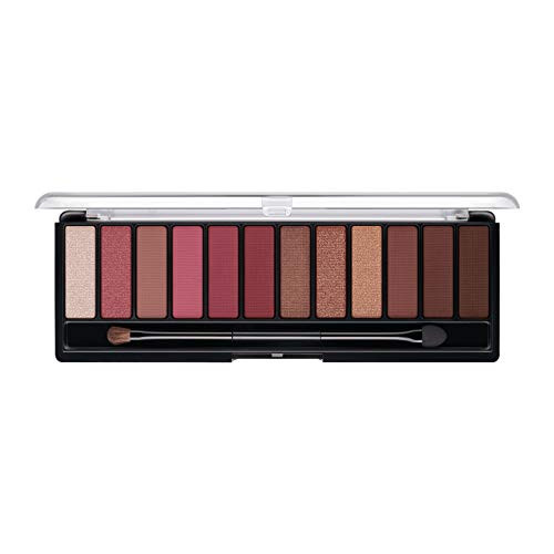 Rimmel London Magnif'Eyes Eyeshadow Palette, 12 Shades, Blendable Formula, Versatile, 007, Crimson, 0.5oz