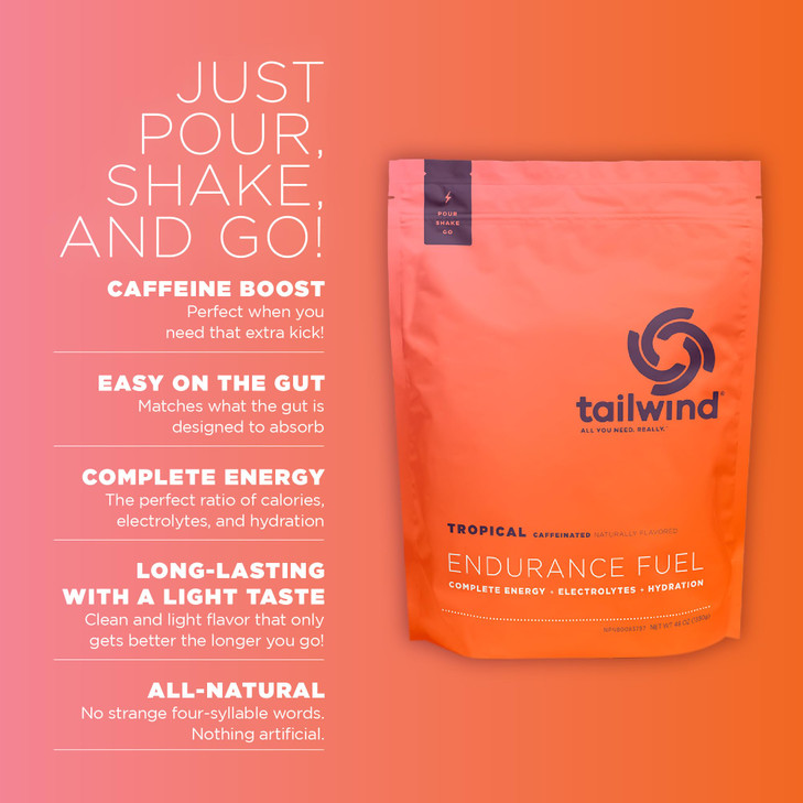 Tailwind Nutrition Endurance Fuel, Carbohydrate & Electrolyte Sports Drink Mix