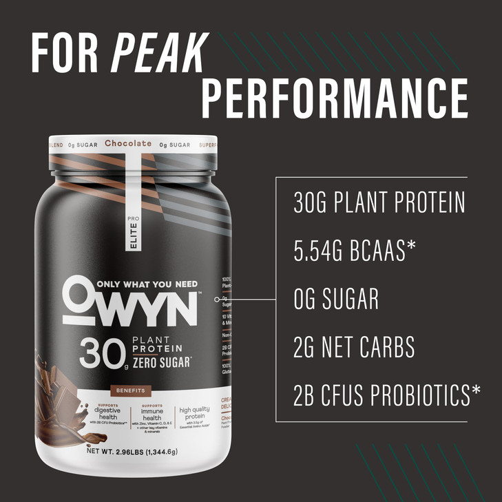 OWYN Only What You Need Pro Elite Vegan 30g Plant-Based High Protein Powder