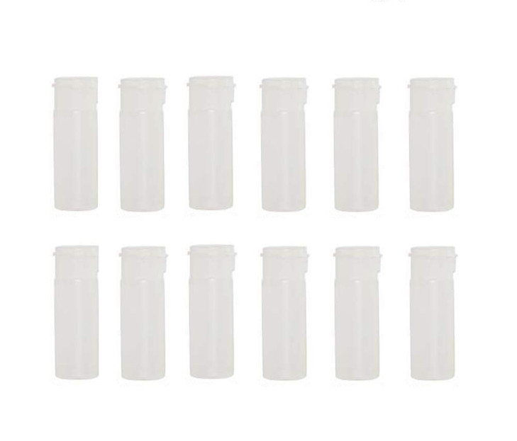 12Pcs Empty Refillable Plastic Bottle - 12Ml Soft Squeezable Flip Lid Bottle Container Jar Vials For Sample Package Cosmetic Makeup Emollient Water L