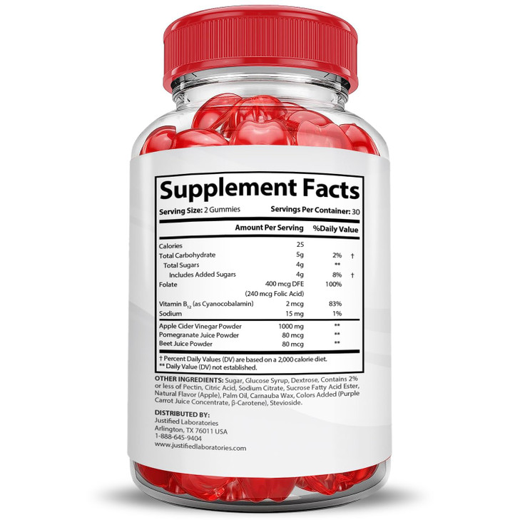 Justified Laboratories (5 Pack Ketosyn Keto ACV Gummies Advanced Formula 1000MG