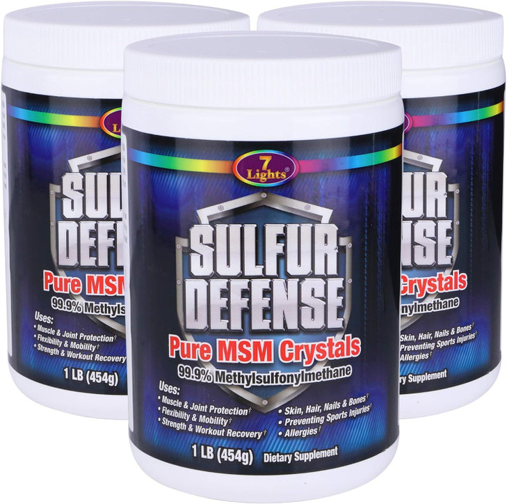 7 Lights Sulfur Defense Opti-MSM 99.9% Pure MSM Powder