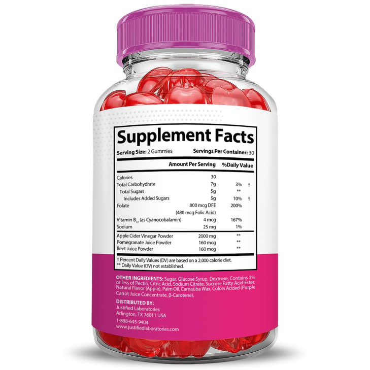 Justified Laboratories (3 Pack Bliss Keto ACV Gummies Extreme 2000MG Bliss Keto