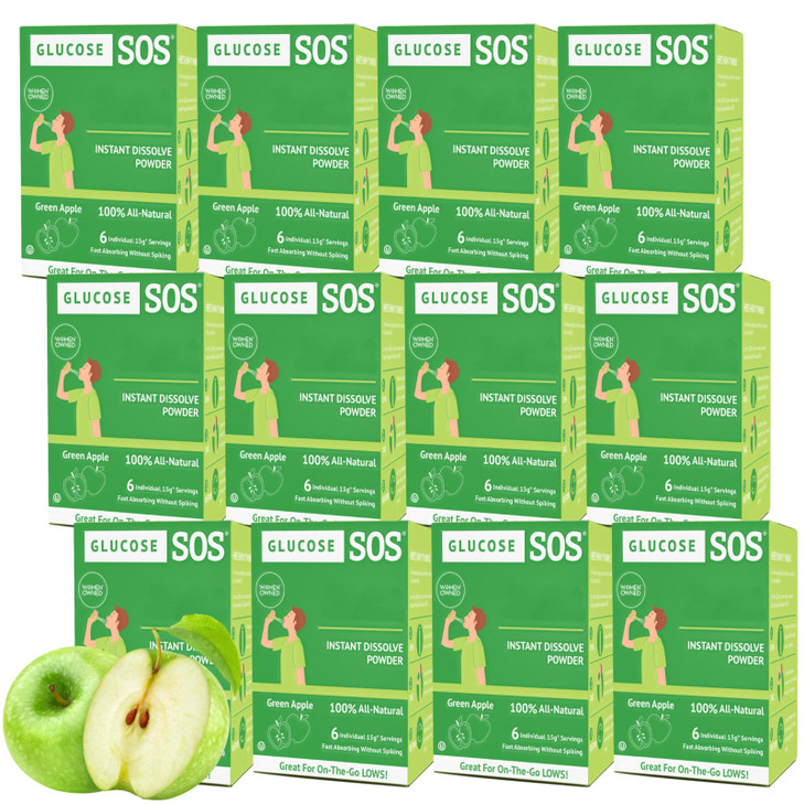 Glucose SOS Glucose Powder Packets with Natural Dextrose, Fast-Absorption That