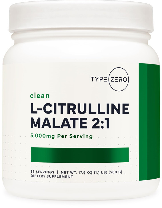 Type Zero Clean L-Citrulline Malate 2:1 Powder Drink Mix (500g, Unflavored) (83