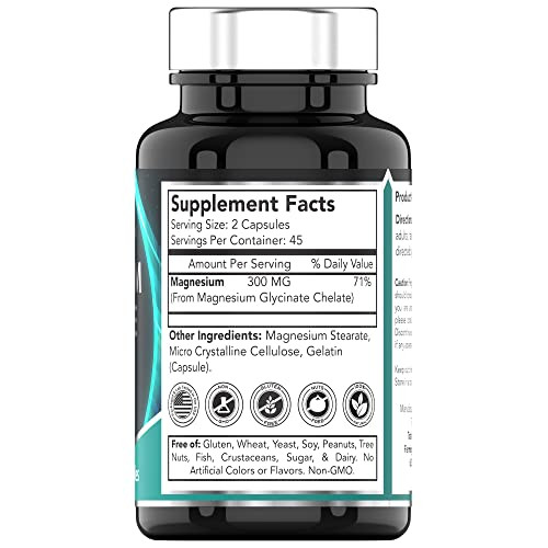tnvitamins Magnesium Glycinate 300mg, 90 Capsules