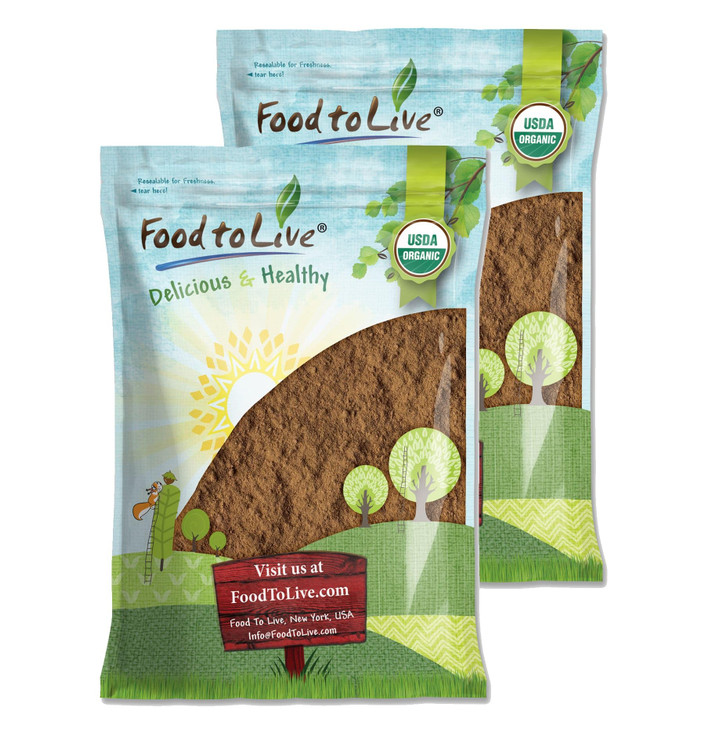 Organic Red Reishi Mushroom Powder, 12 Pounds -All Natural Vegan Superfood