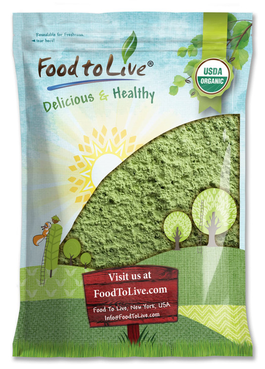 Food to Live Organic Wheatgrass Powder, 4 Pounds