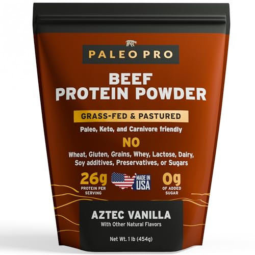 Paleo Pro 26G Beef Protein Powder - Grass Fed Protein Powder Isolate