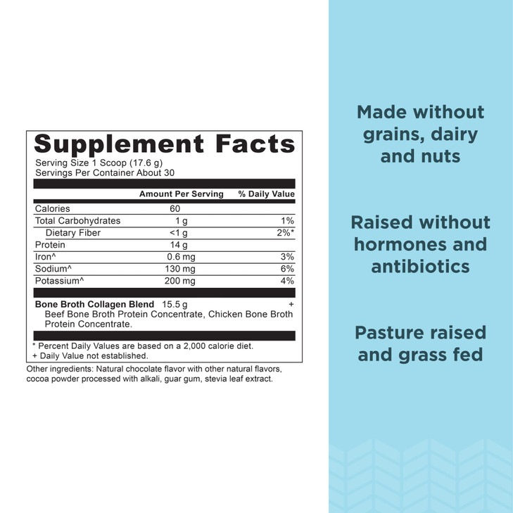 Ancient Nutrition Collagen Powder, Bone Broth Collagen, Chocolate, Hydrolyzed