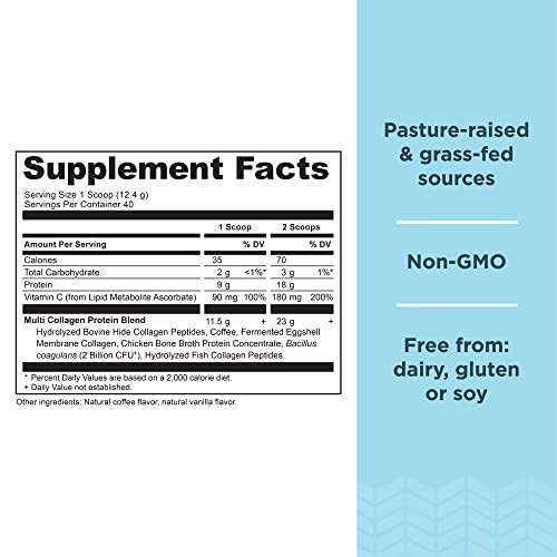 Ancient Nutrition Hydrolyzed Collagen Peptides Powder, Cold Brew Multi Collagen