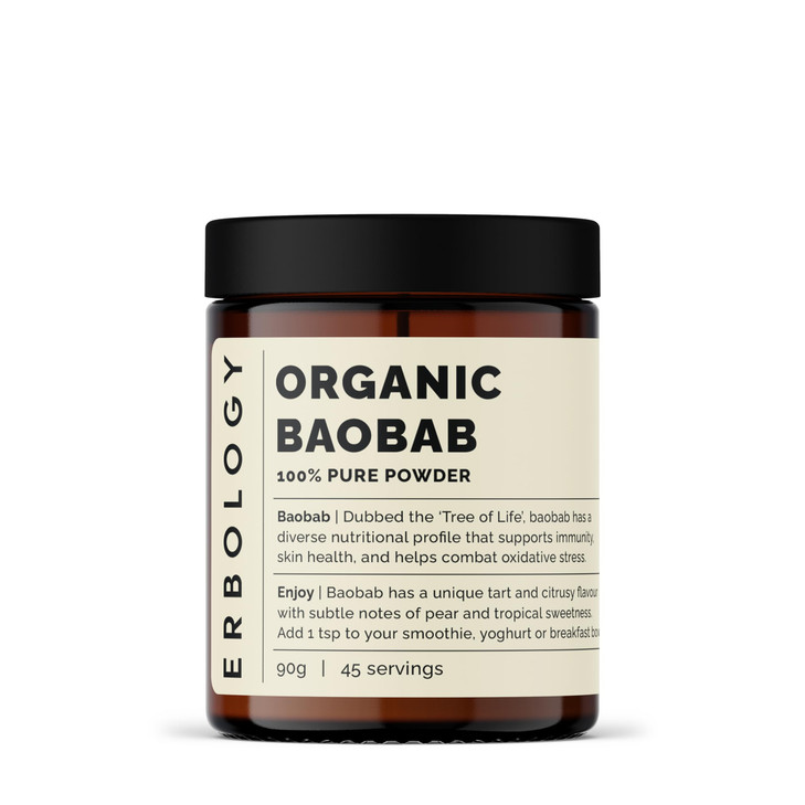 Erbology Organic Baobab Powder 3.2 oz - 45 Servings