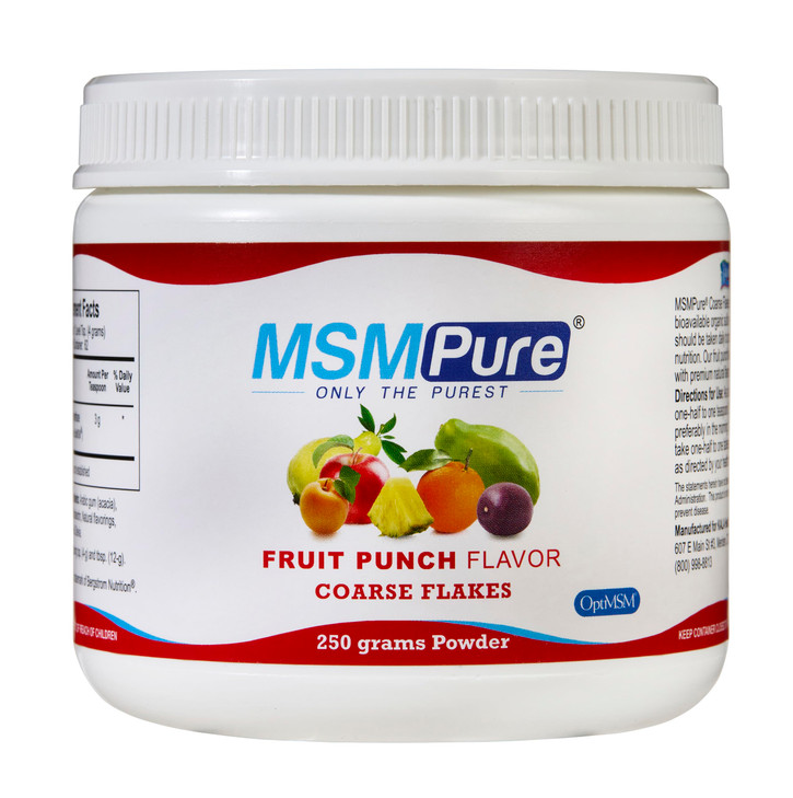 KALA HEALTH MSMPure Fruit Punch Flavored Coarse MSM Powder Flakes