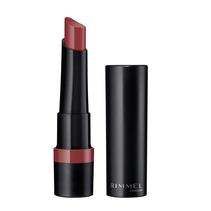 Rimmel Lasting Finish Matte Lipstick - All-Day Intense Lip Color with Exclusive Ruby and Diamond Complex - 160 Chestnut Rose, .14oz