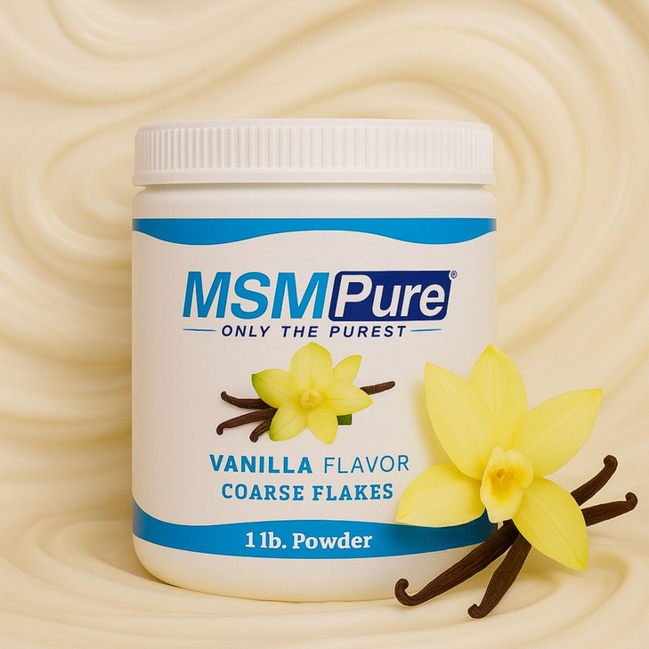 KALA HEALTH MSMPure Vanilla Flavored Coarse MSM Powder Flakes