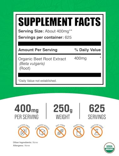 BulkSupplements.com Organic Beet Root Extract Powder