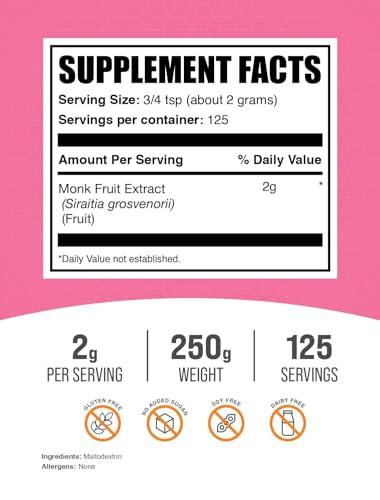 BulkSupplements.com Monk Fruit Extract Powder